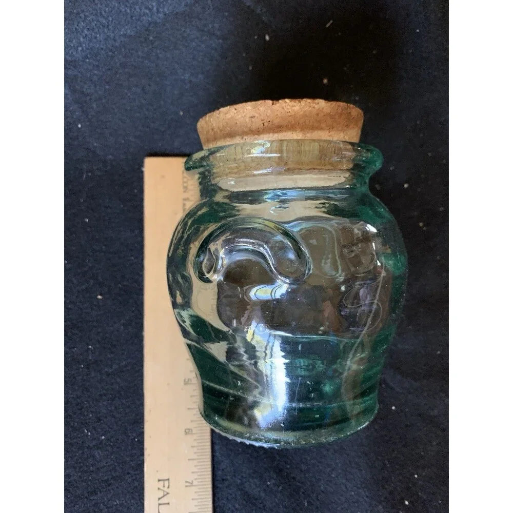 Vintage Ben Rickert Collectible Heavy Glass Jar, Vase, Pot